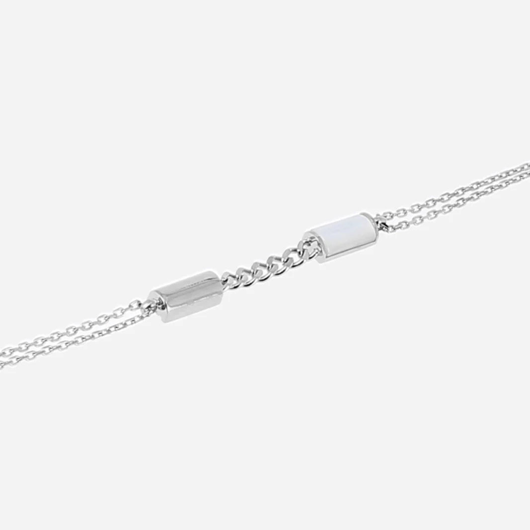 ZAG Bijoux Bracelet acier et Nacre