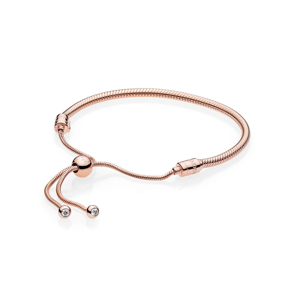 PANDORA Bracelet Coulissant Moments en Pandora Rose 587125CZ