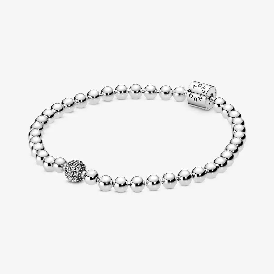 Bracelet Sphères et Pavé