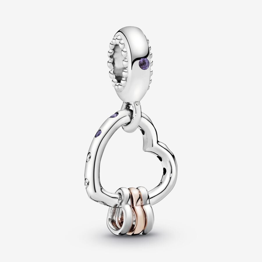 PANDORA Charm Pendentif Union de Coeurs 787247NLCMX
