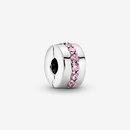 PANDORA Clip Chemin Lumineux Rose 791972PCZ