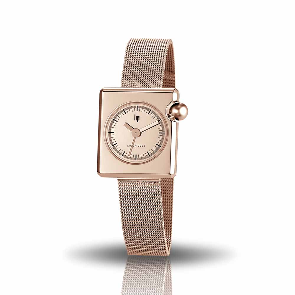 Montre Lip MACH 2000 MINI SQUARE Rose 671117