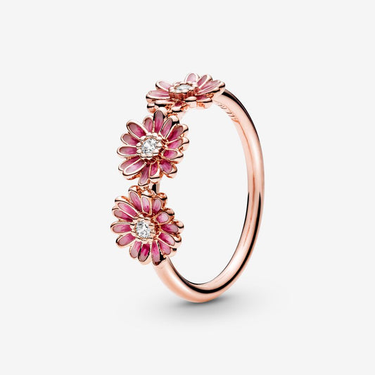 Bague Pandora Trio de Marguerites Rose 188792C01