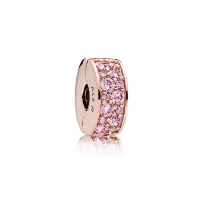 PANDORA Clip Élégance Brillante Rose 781817PCZ